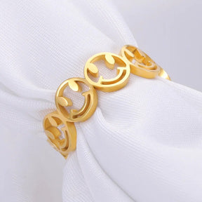 Couple Smiley Face Ring