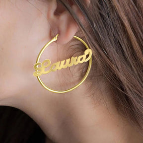 Personalized Hoop Earring
